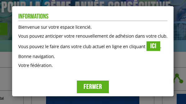 inscription ancien adherent