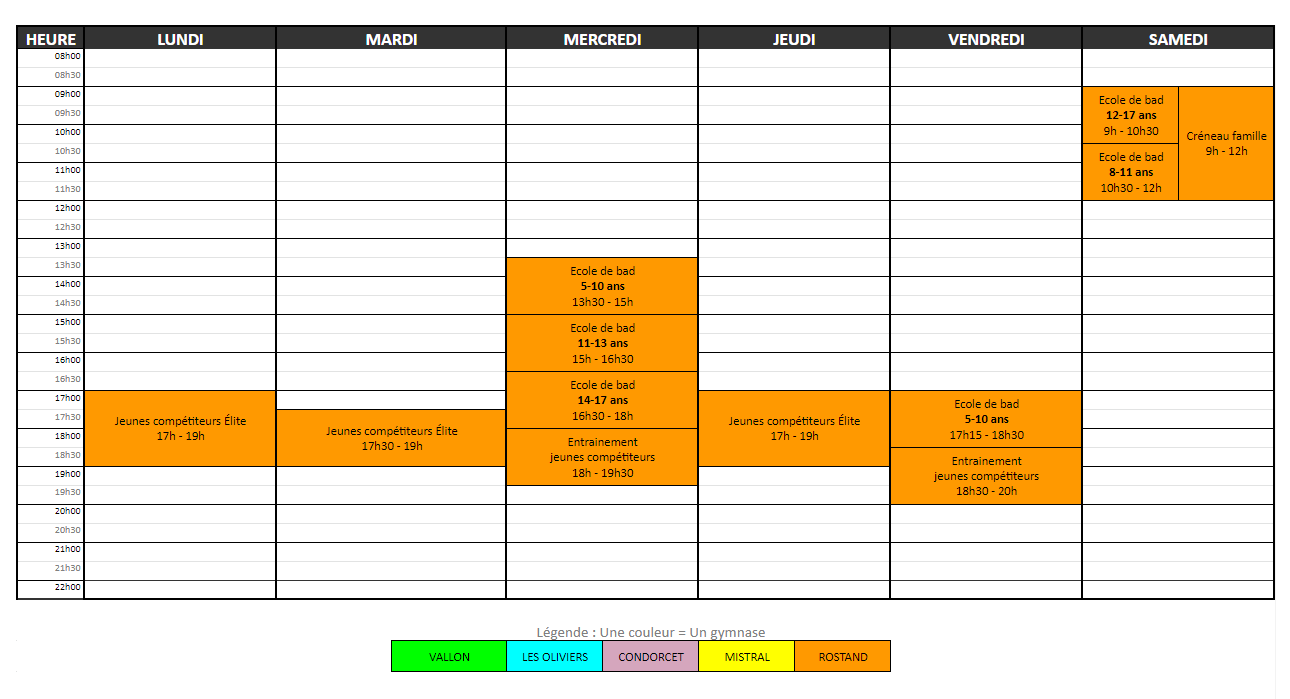 horaires